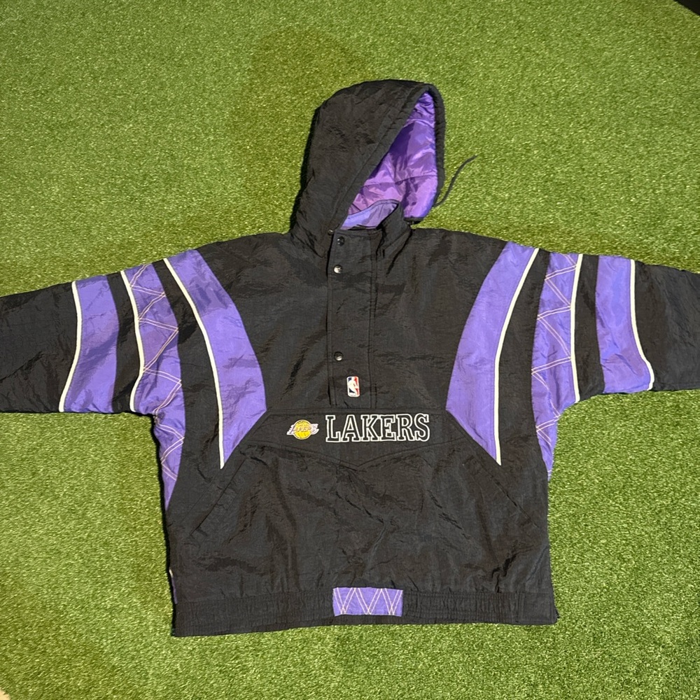 Vintage 90s Starter Los Angeles Lakers Pullover Jacket – XXL